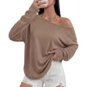 Women's Off-the-Shoulder Tops, Oversized, Spring Collection, Long Sleeve